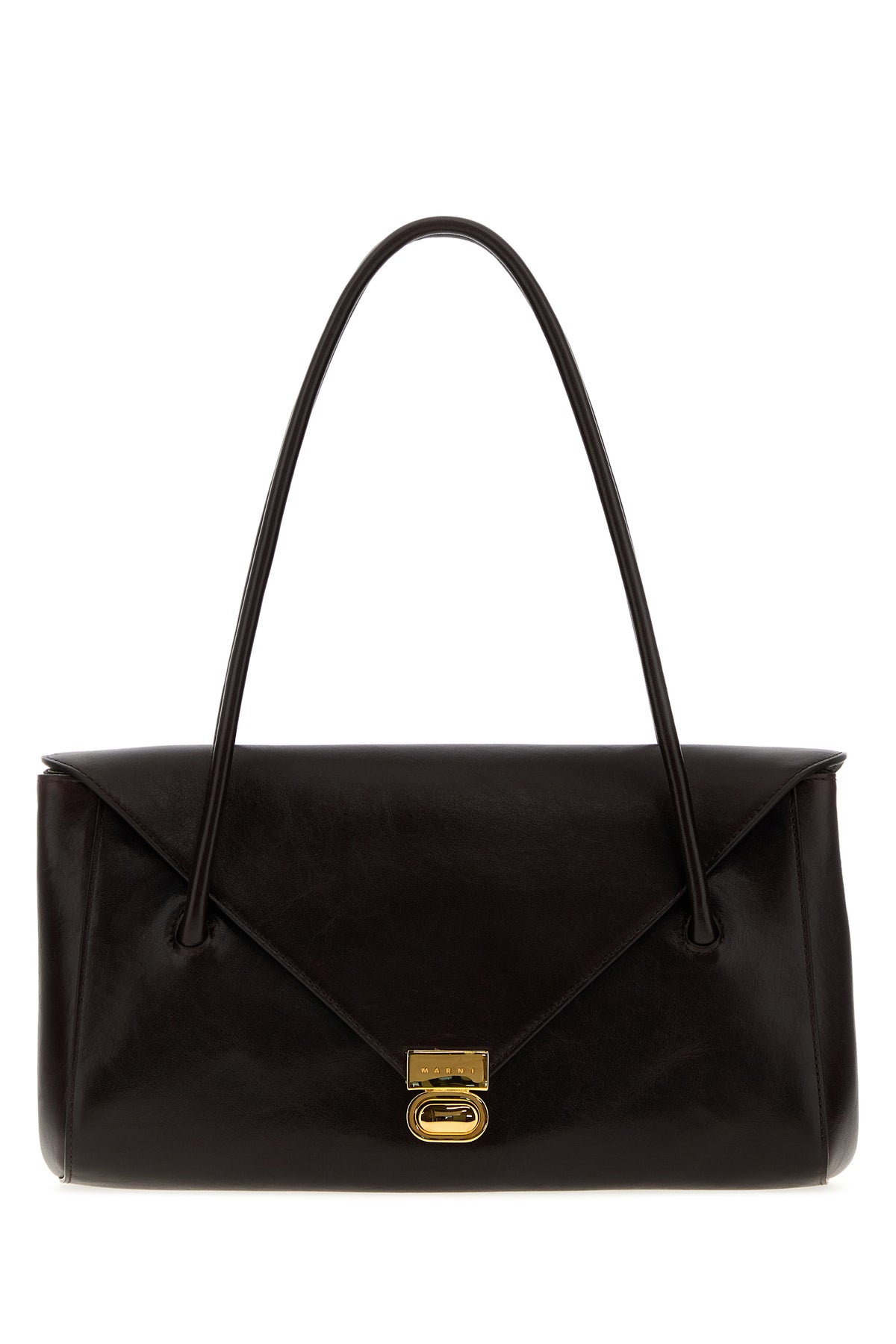 Marni Borsa a spalla E/W in pelle testa di moro