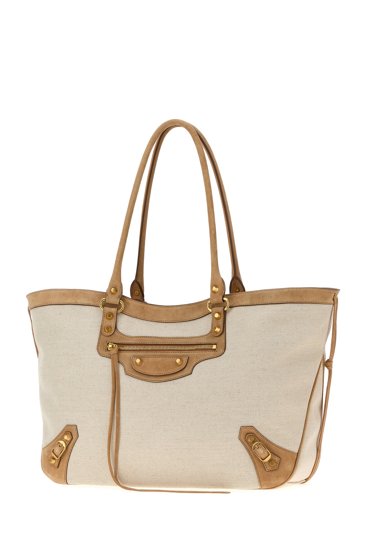 Balenciaga Borsa shopping Le City in tela sabbia, view 2