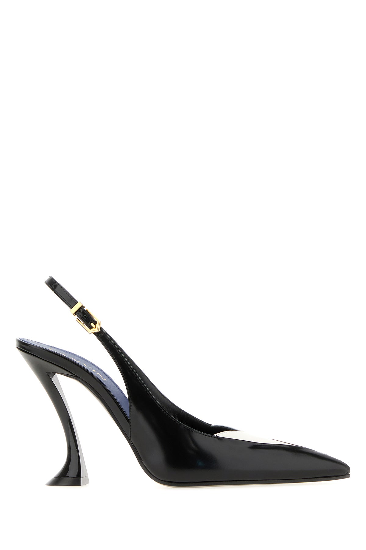 LANVIN Scarpe con tacco in pelle bicolor