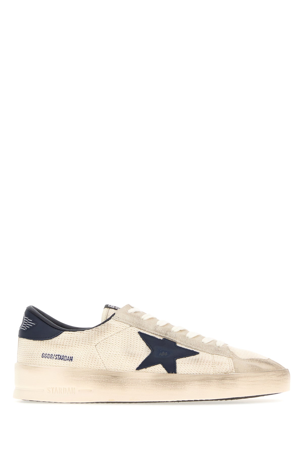 Golden Goose Sneakers Stardan avorio in pelle scamosciata e tessuto