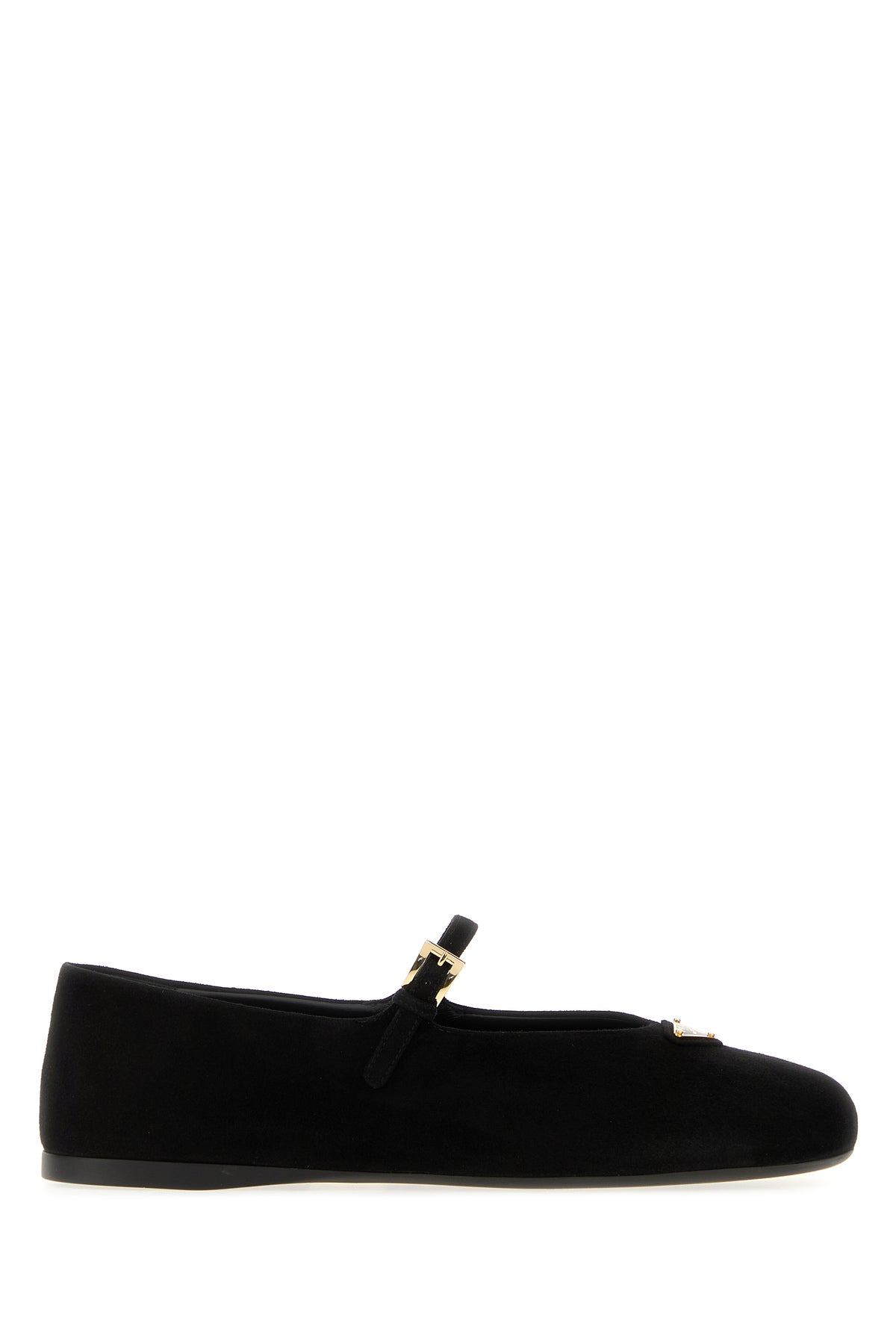 Prada Ballerine in pelle scamosciata nera