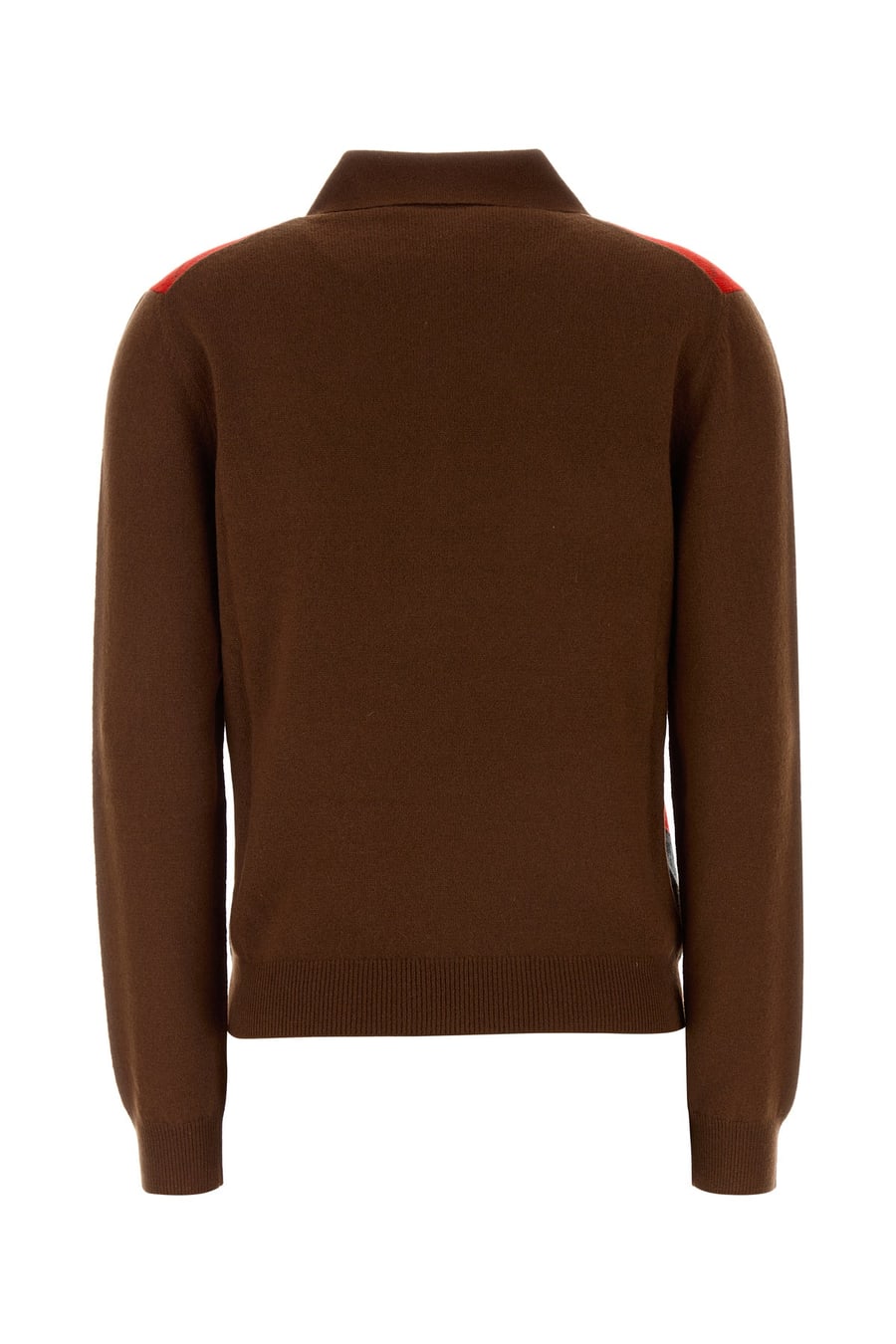 Prada Polo in cashmere marrone, view 2