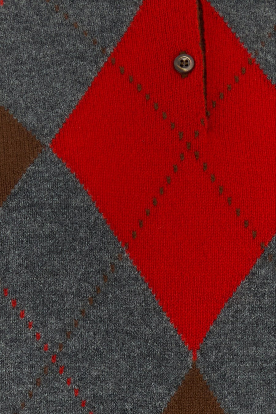 Prada Polo in cashmere marrone, view 3