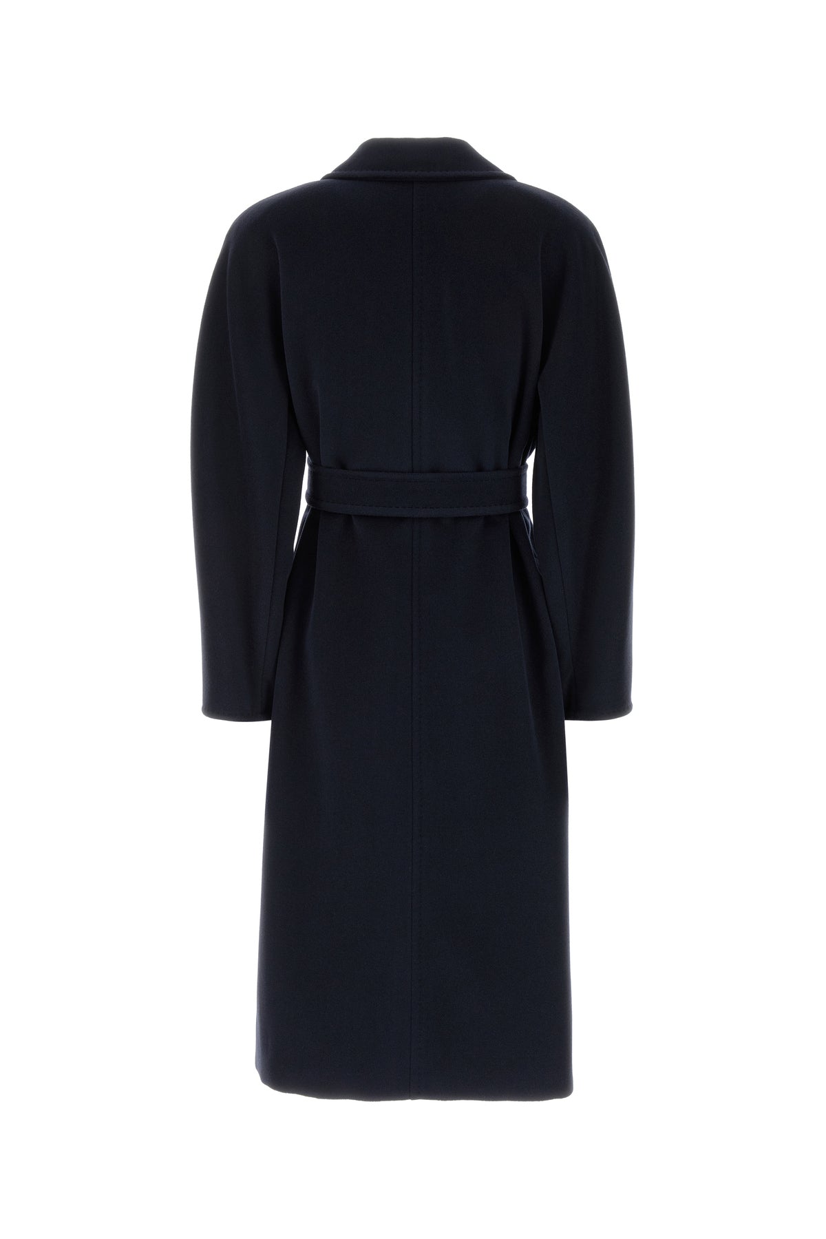 Max Mara Cappotto Madame in misto lana blu navy, view 2