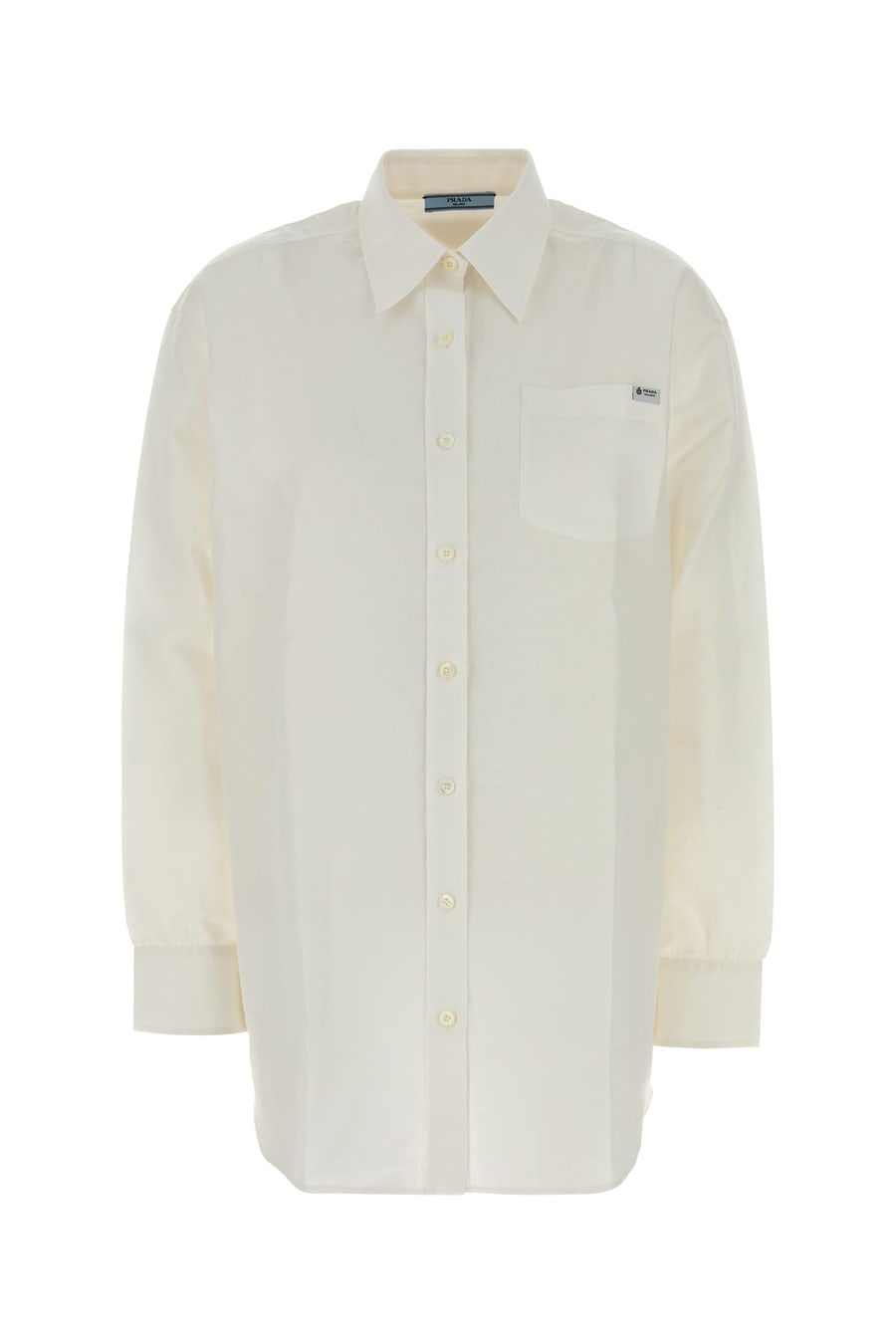 Prada Camicia in misto cotone bianco