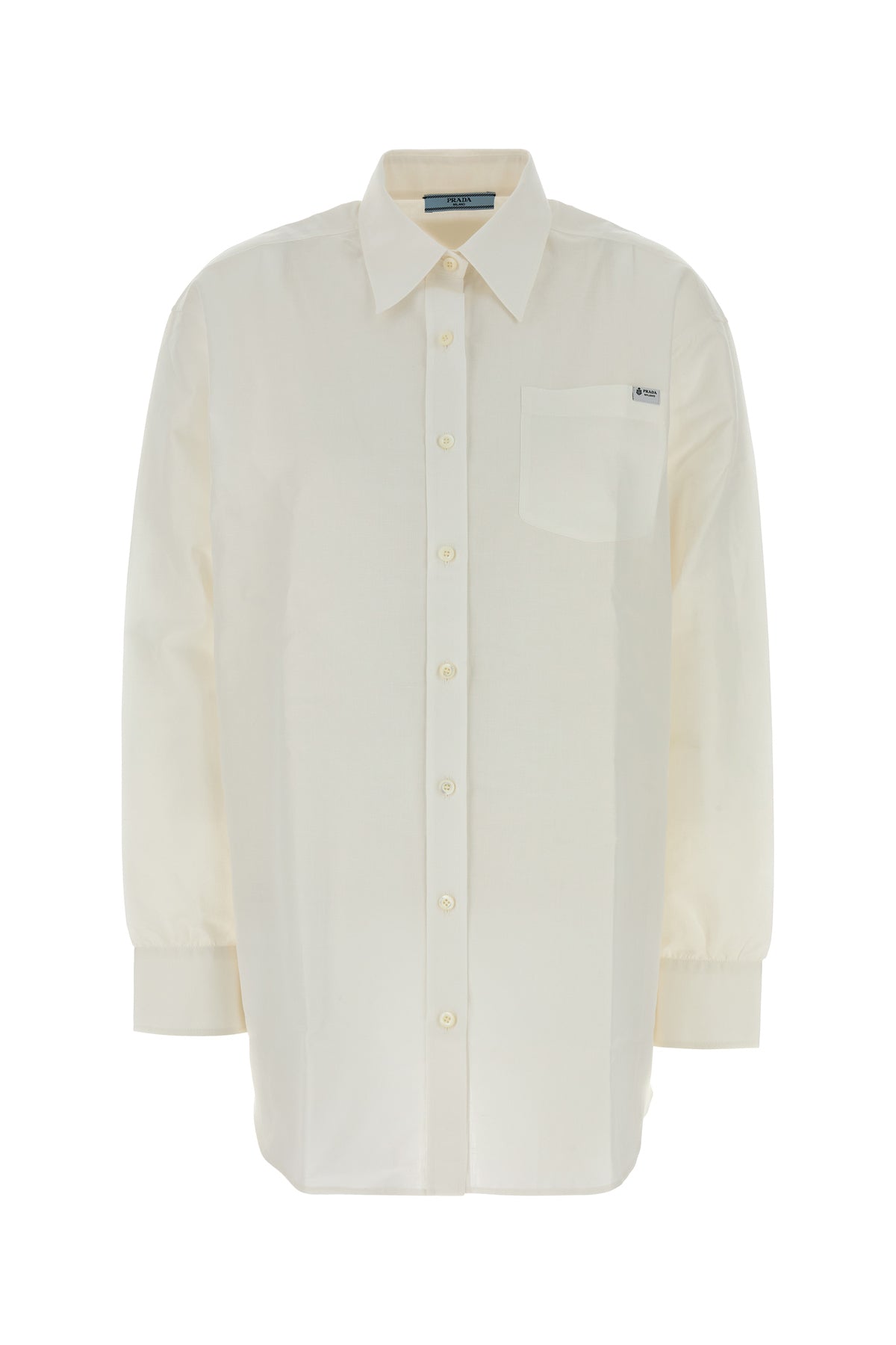 Prada Camicia in misto cotone bianco