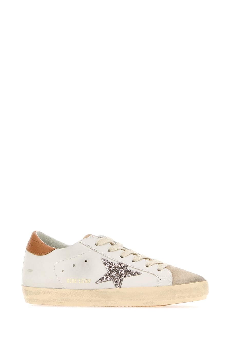 Golden Goose Sneakers Super-Star in pelle bianca, view 2