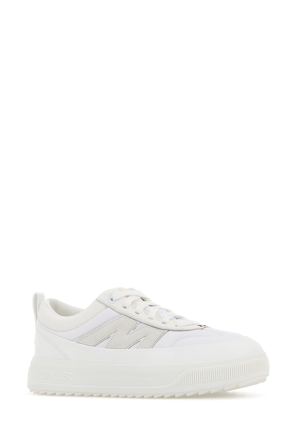 Moncler Sneakers Moncler Altive in tela bianca, view 2