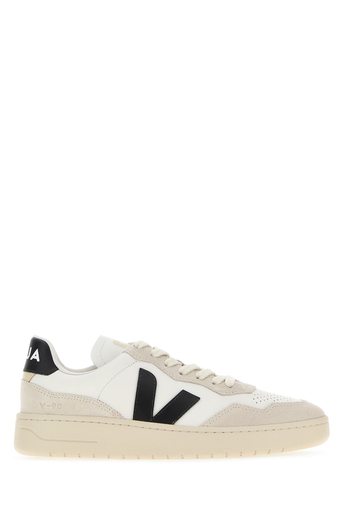 VEJA Sneakers V-90 bicolor in pelle e pelle scamosciata