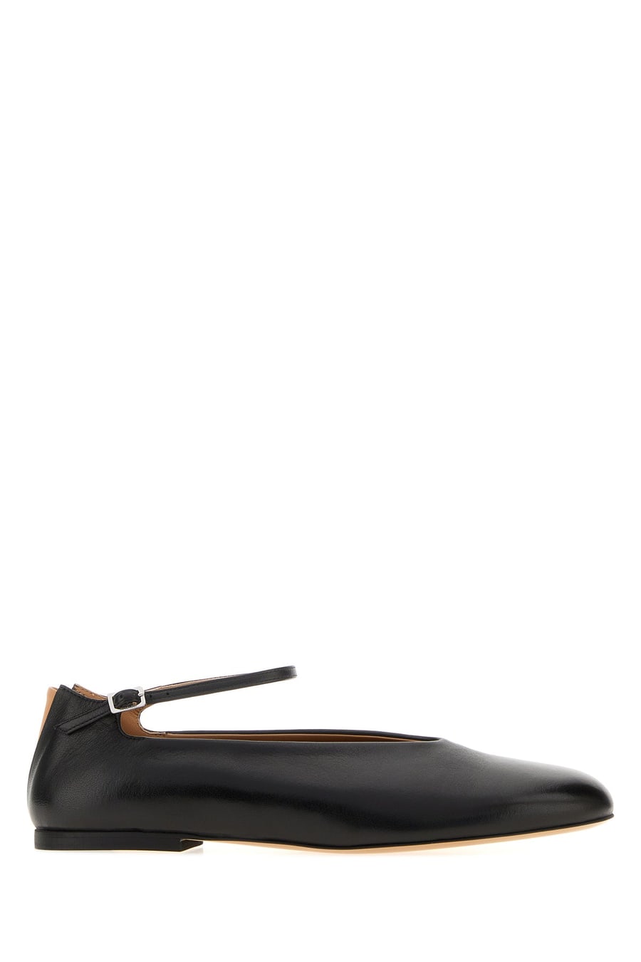 Jil Sander Ballerine Elyss in nappa nera