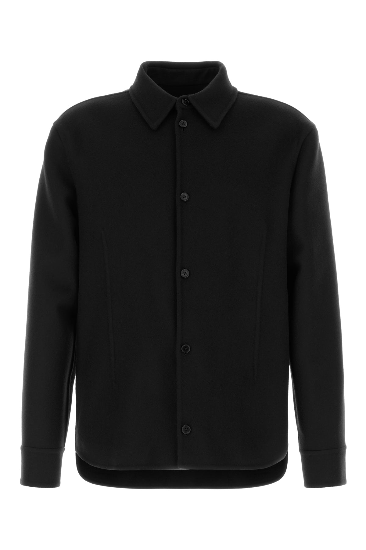 Jil Sander Camicia in lana nera