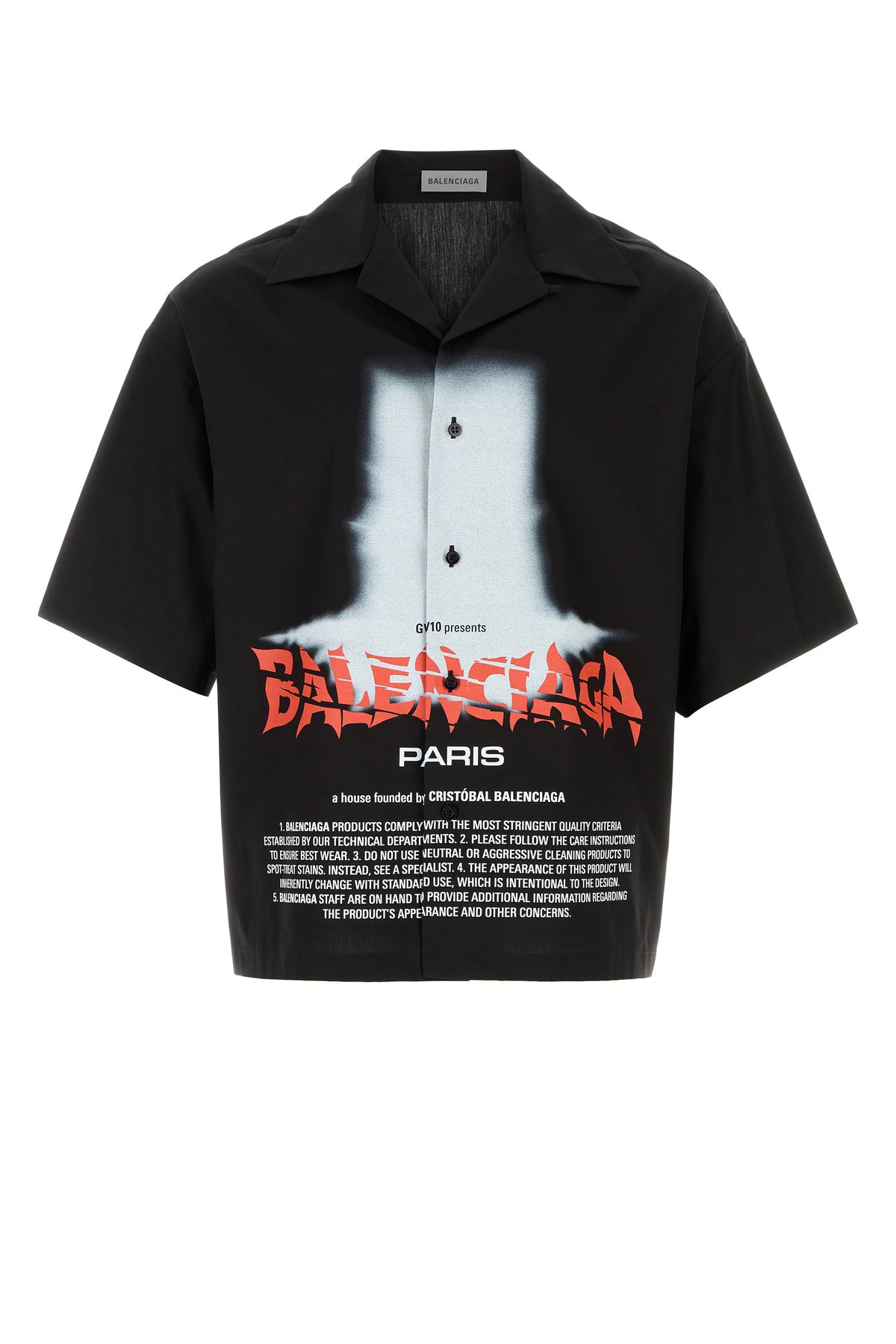 Balenciaga Camicia in popeline nero