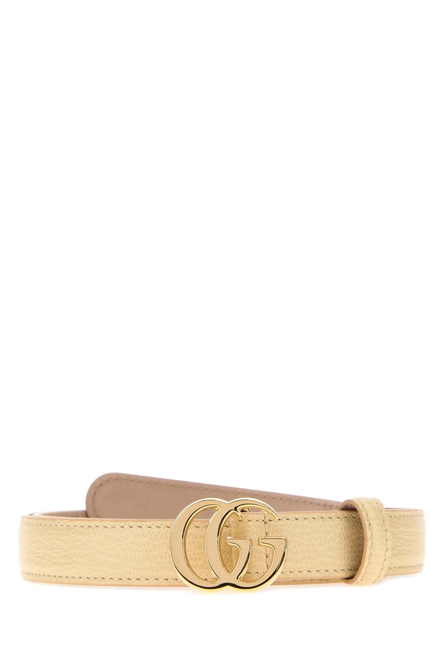 Gucci Cintura GG Marmont in pelle giallo pastello