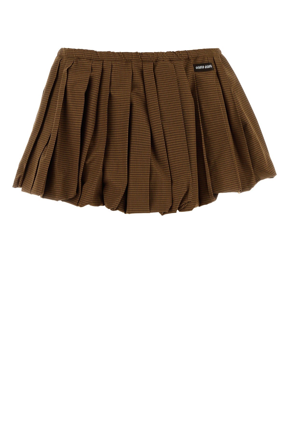 Miu Miu Minigonna in cotone ricamato
