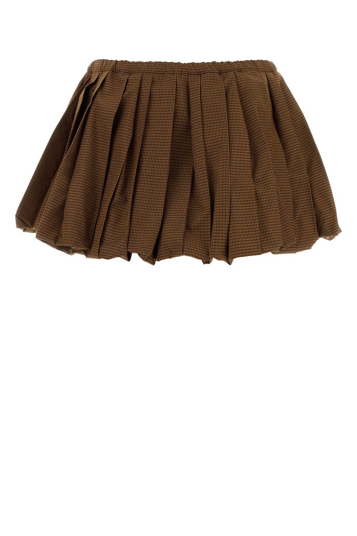 Miu Miu Minigonna in cotone ricamato, view 2