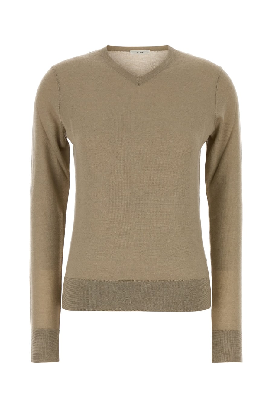 The Row Maglione Ondre in misto cashmere cappuccino