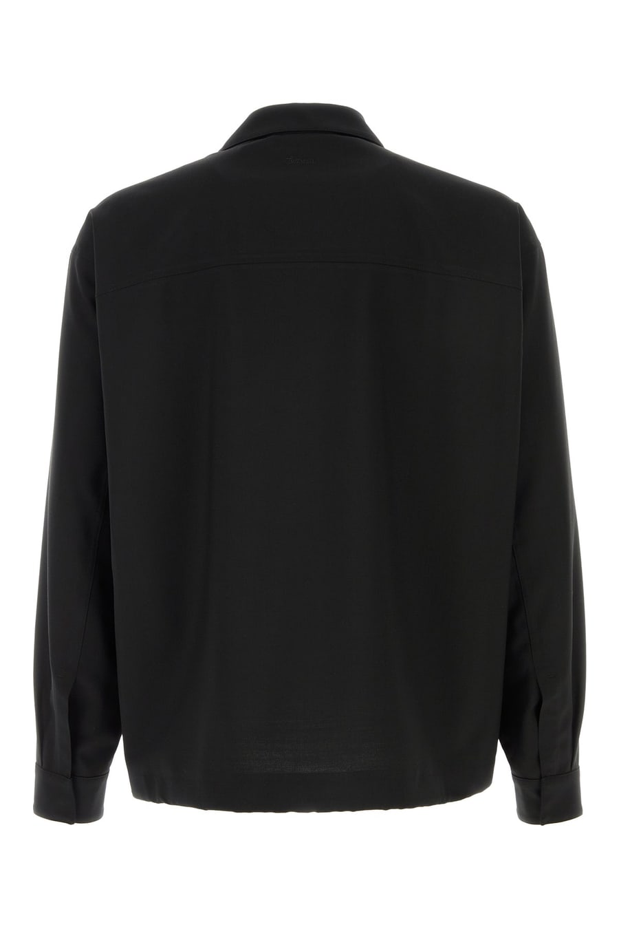 HERNO LAMINAR Camicia in twill nero, view 2