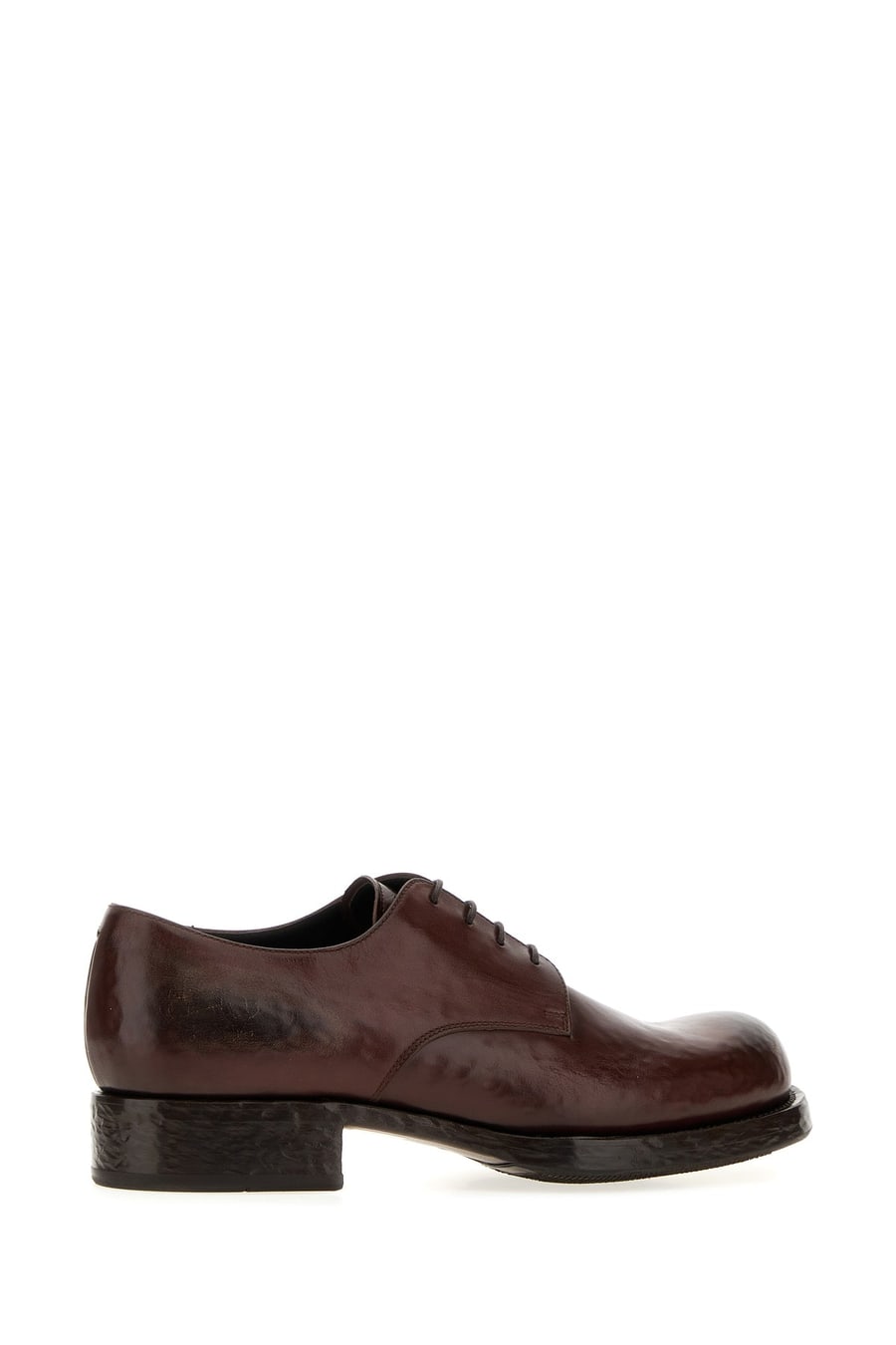 Prada Scarpe stringate in pelle marrone