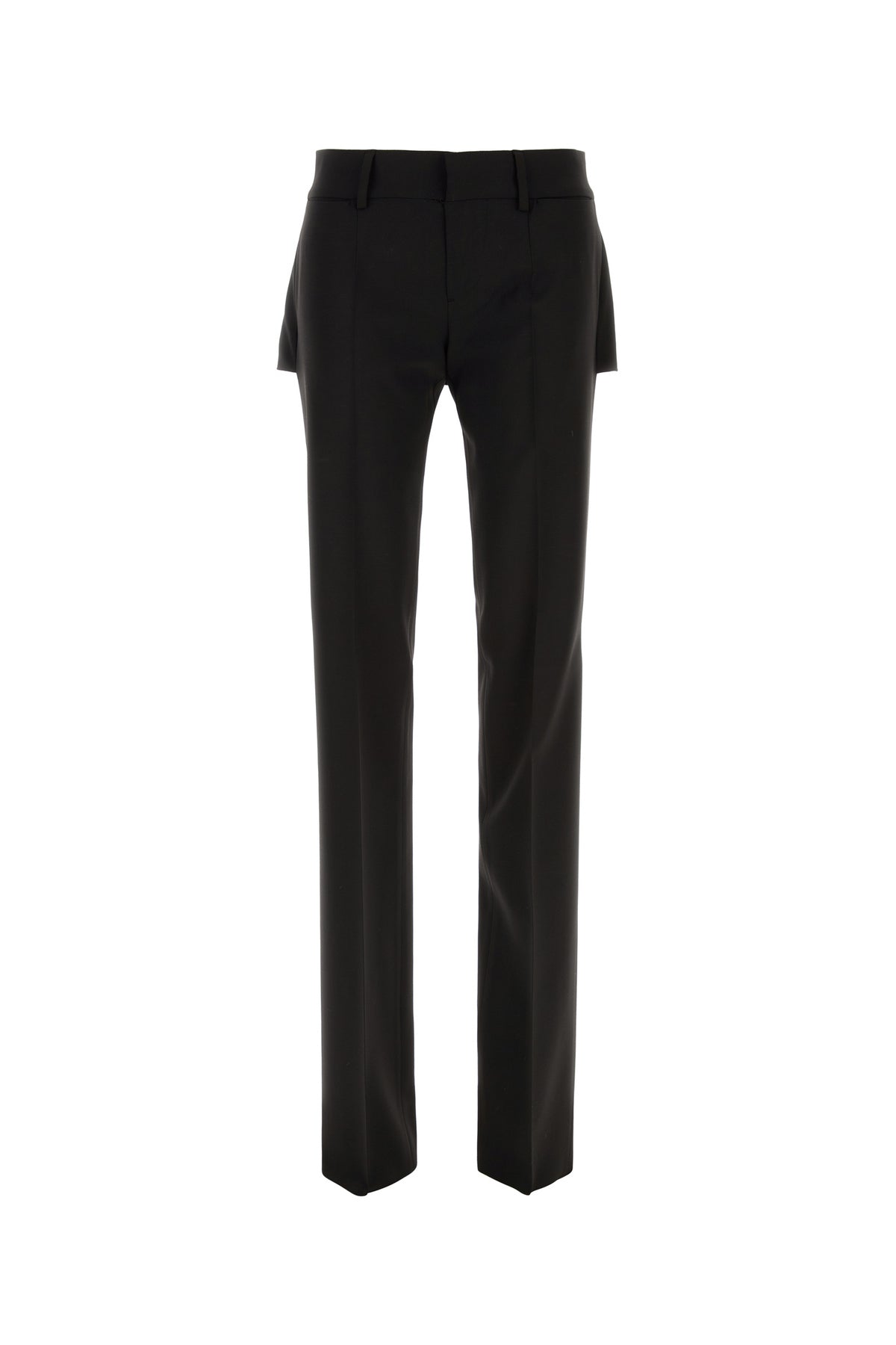 Dsquared2 Pantalone Peek-A-Boo in misto lana stretch nera
