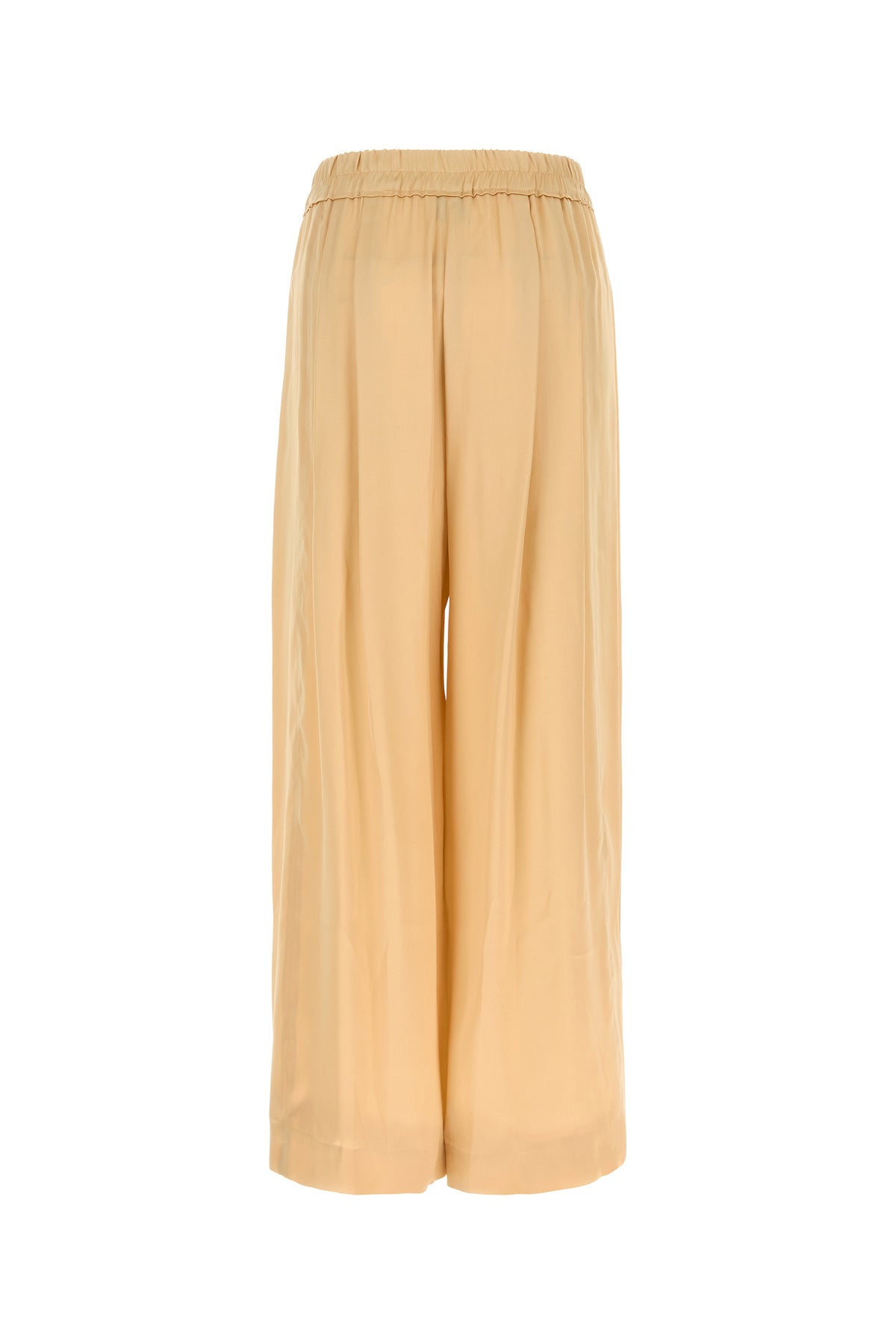 Isabel Marant Pantalone dalla gamba ampia Nolia in raso pesca, view 2