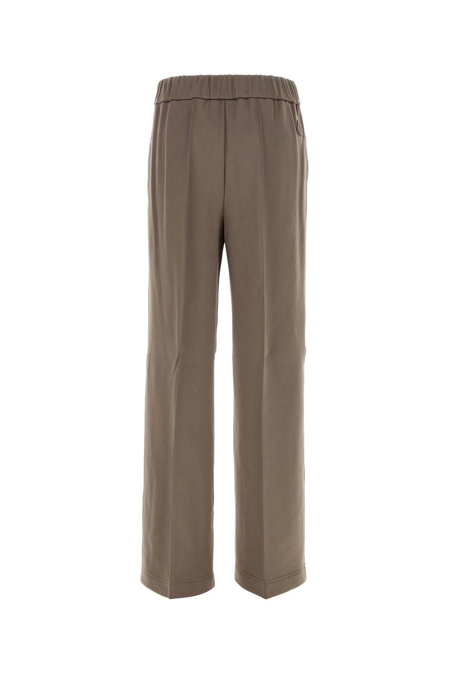 Moncler Pantalone in misto nylon stretch fango, view 2