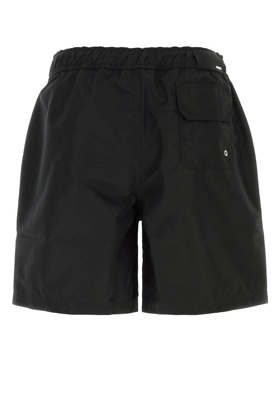 Amiri Bermuda mare in poliestere nero, view 2