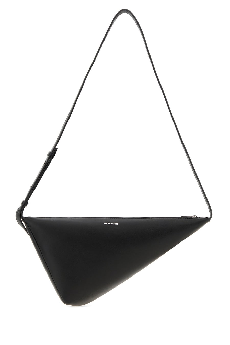 Jil Sander Borsa a tracolla Triangle in pelle nera