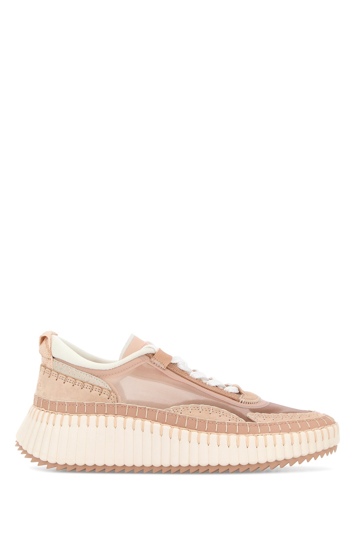 Chloé Sneakers Nama in tessuto rosa