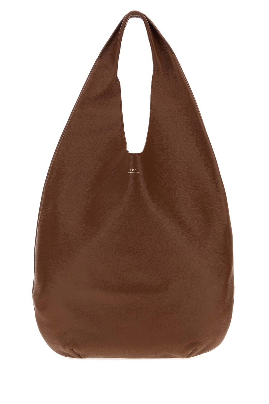 A.P.C. Borsa a spalla Le Neige in pelle marrone