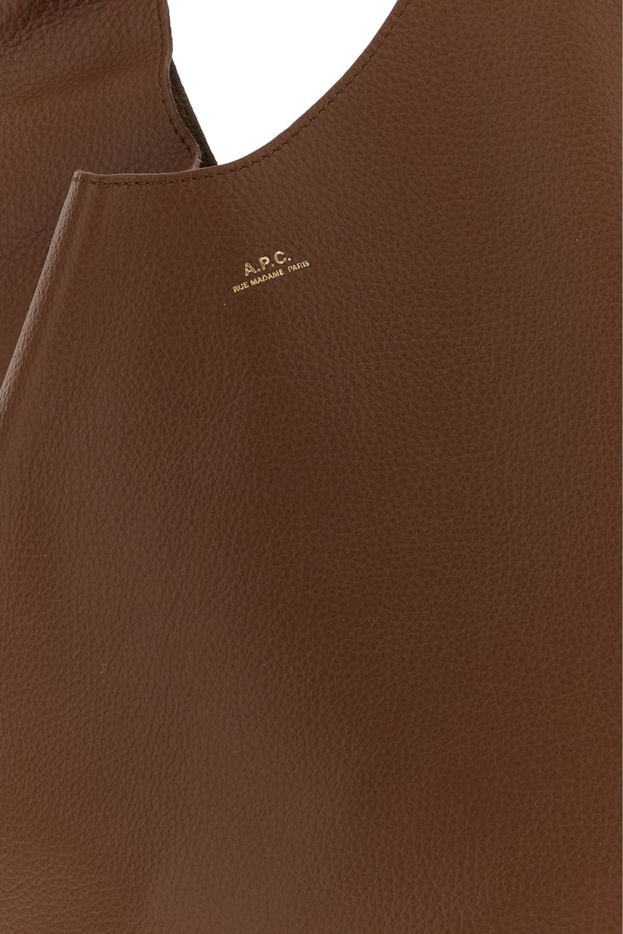 A.P.C. Borsa a spalla Le Neige in pelle marrone, view 4