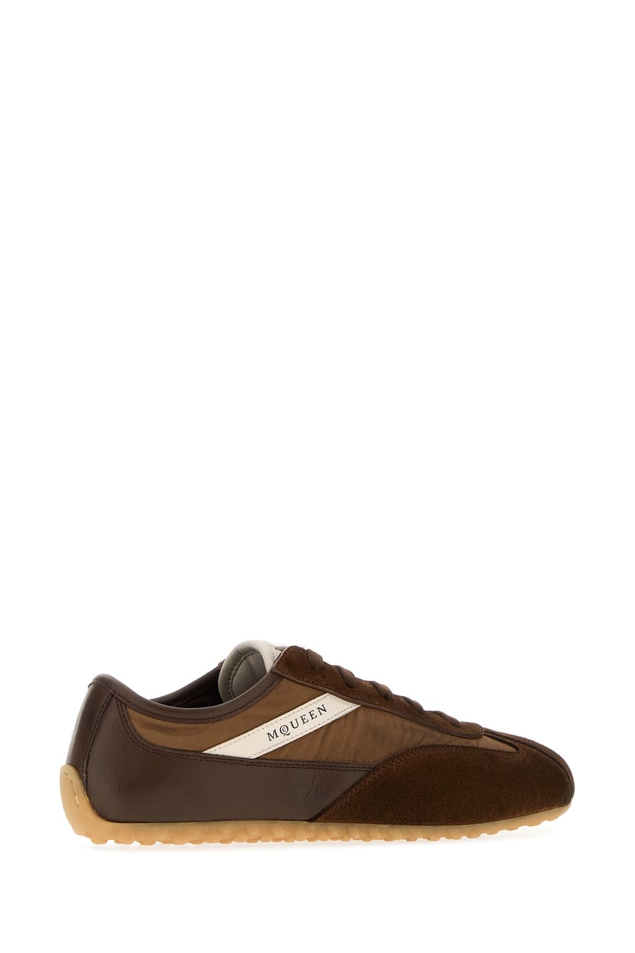 Alexander McQueen Sneakers Boxe marroni, view 3