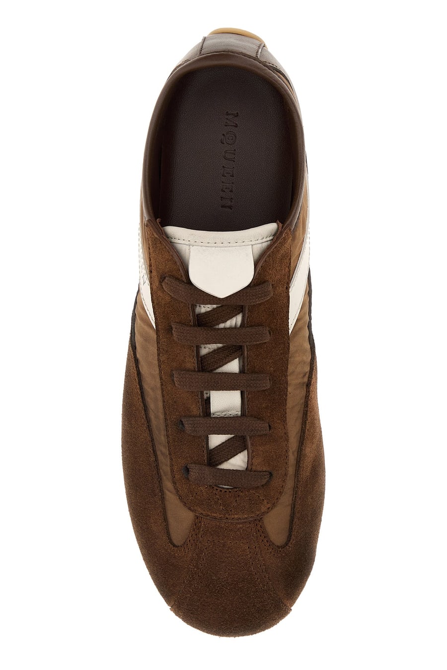 Alexander McQueen Sneakers Boxe marroni, view 4