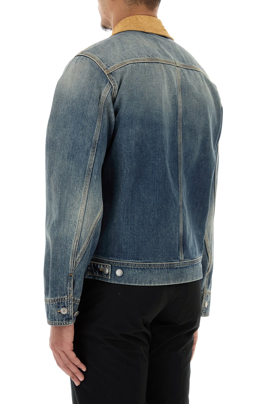 Alexander McQueen Giubbino in denim, view 4