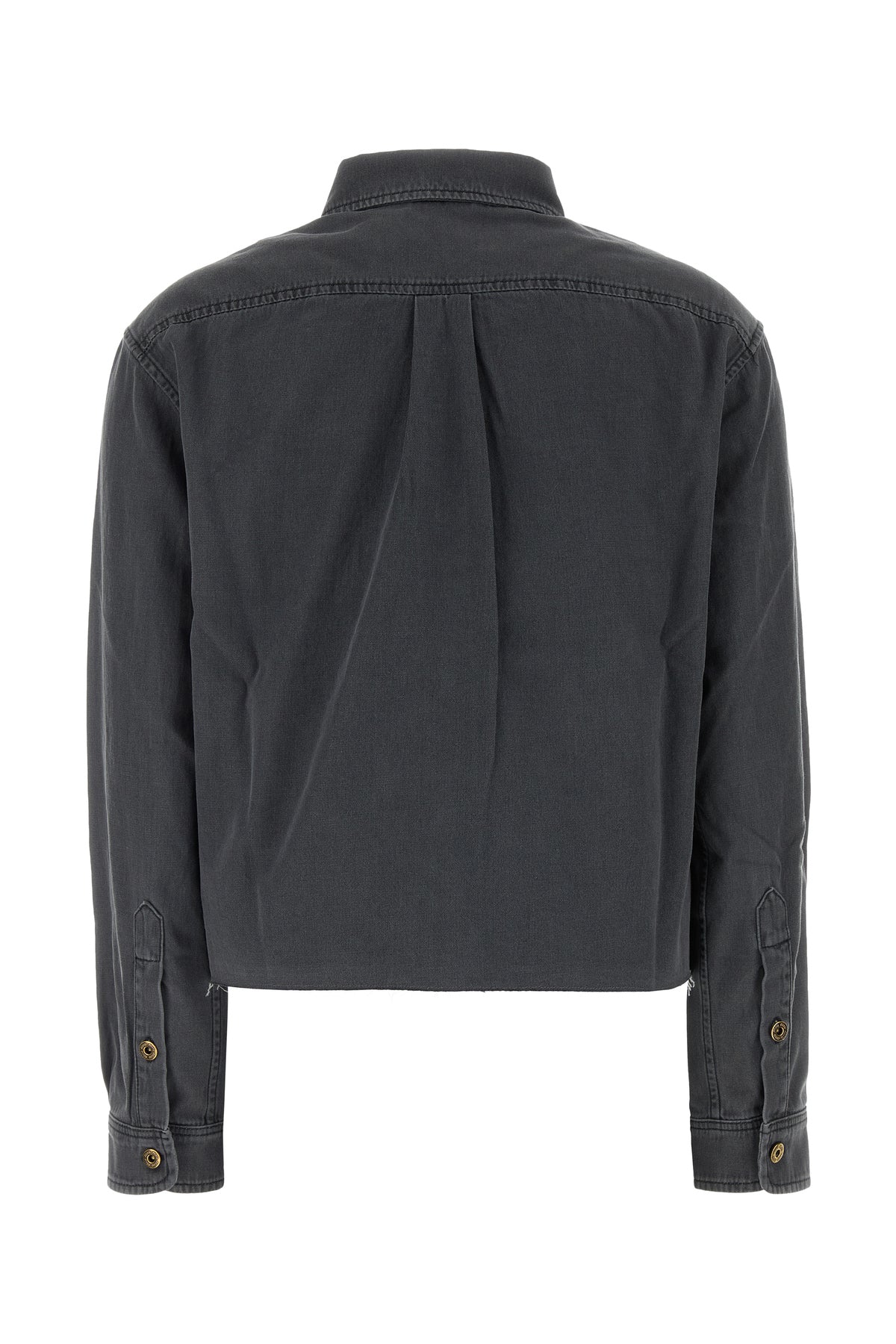 Miu Miu Camicia in chambray grigio scuro, view 2