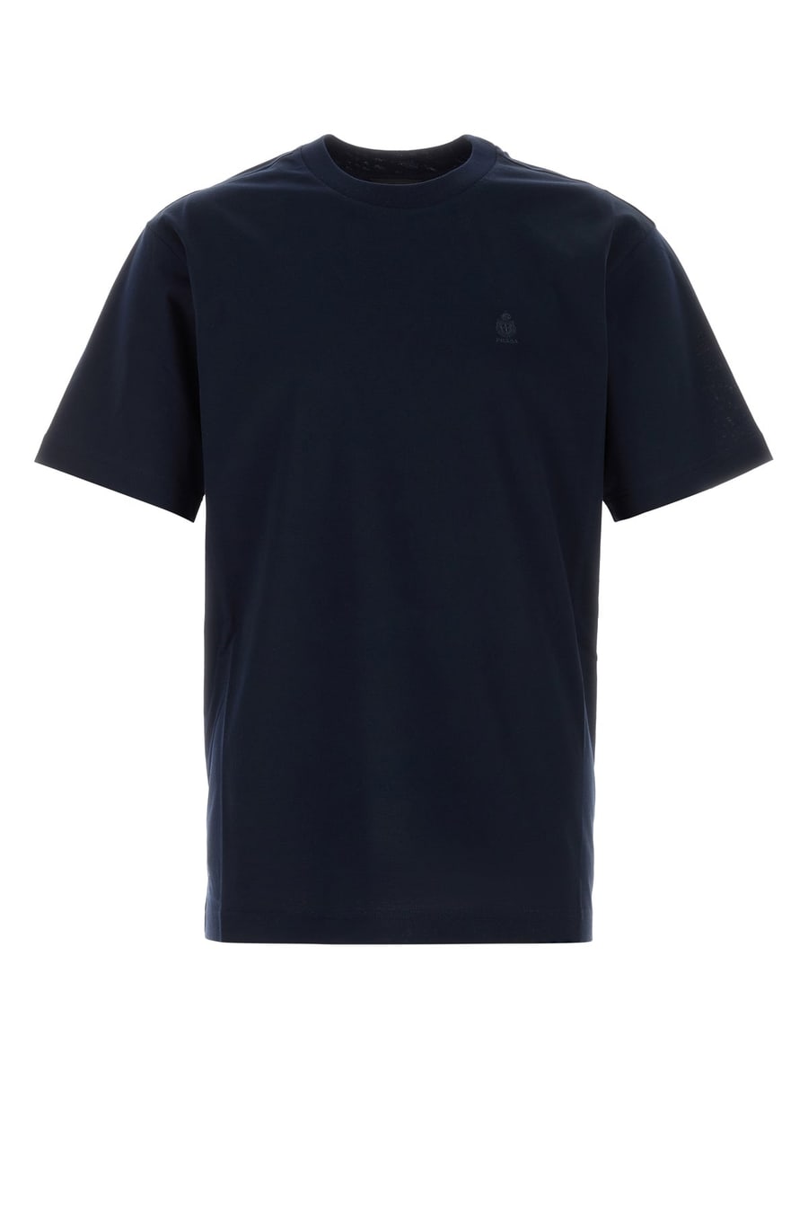 Prada T-shirt in cotone blu navy