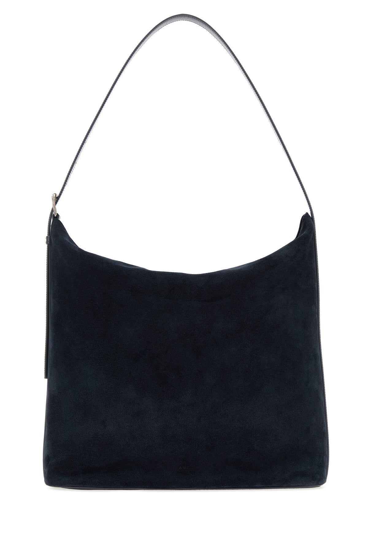 A.P.C. Borsa shopping Vera maxi in pelle scamosciata blu navy