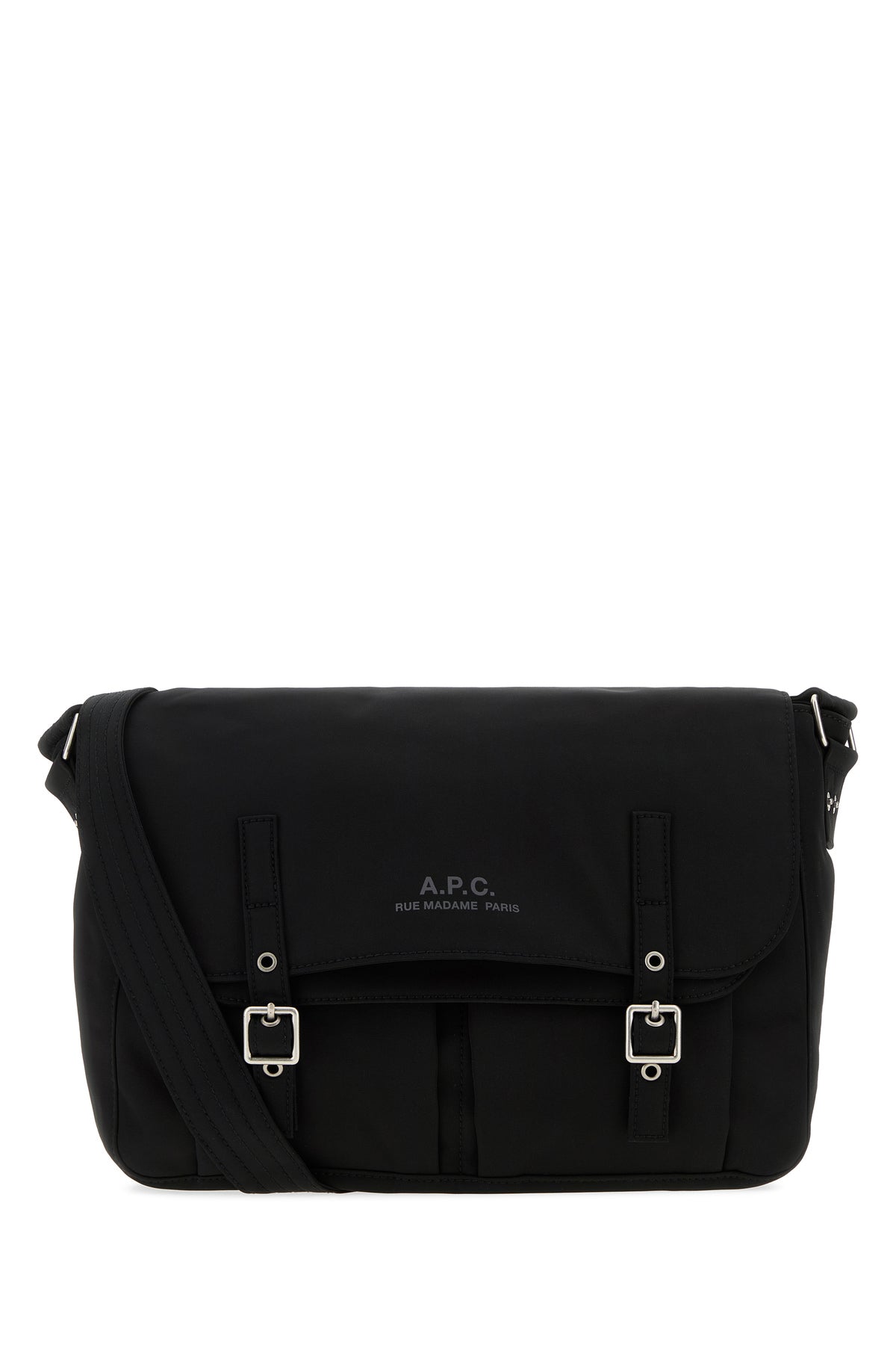 A.P.C. Borsa shopping Messenger in tela nera