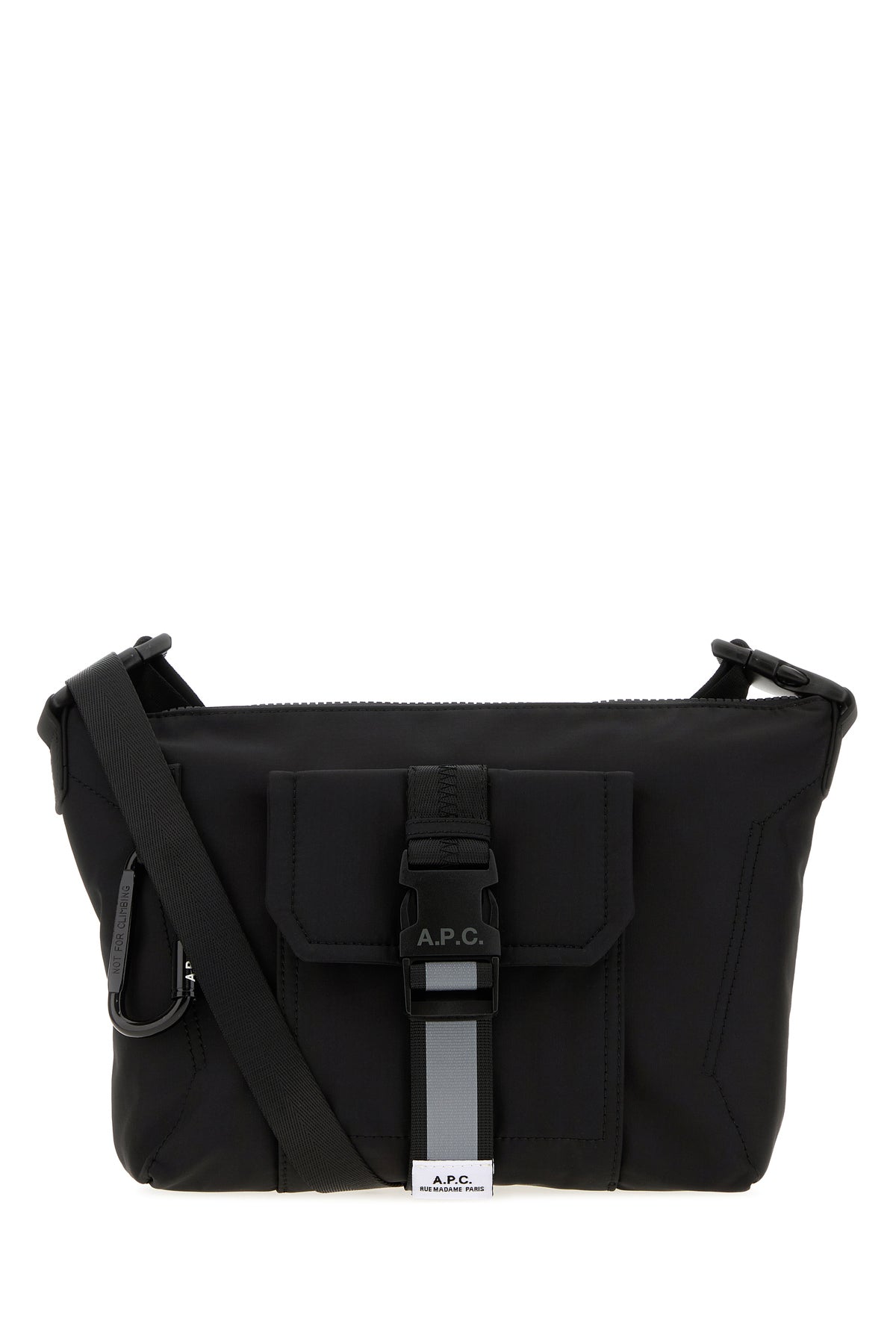 A.P.C. Borsa a tracolla Trek in tela nera