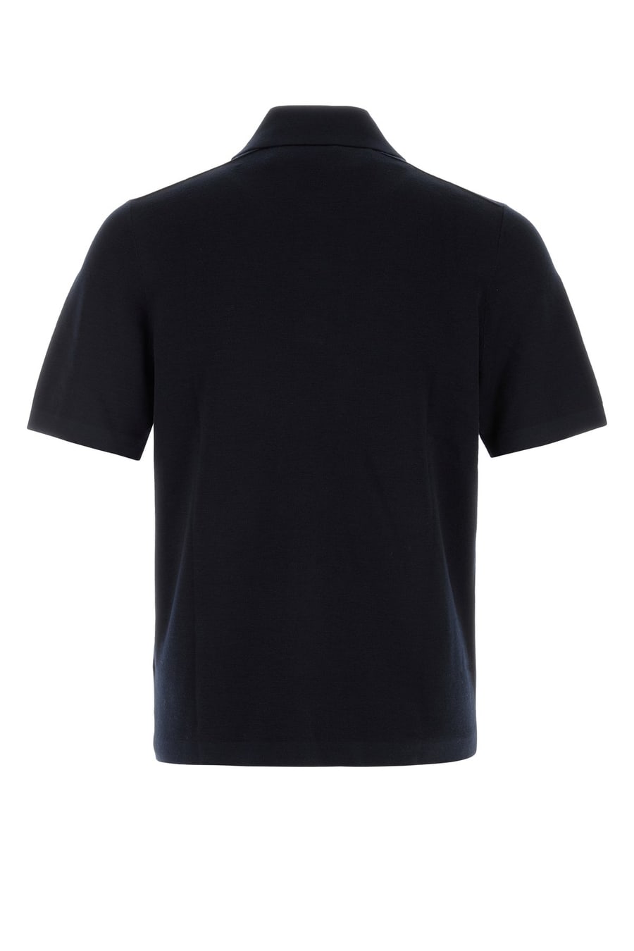 Burberry Polo in lana blu notte, view 2
