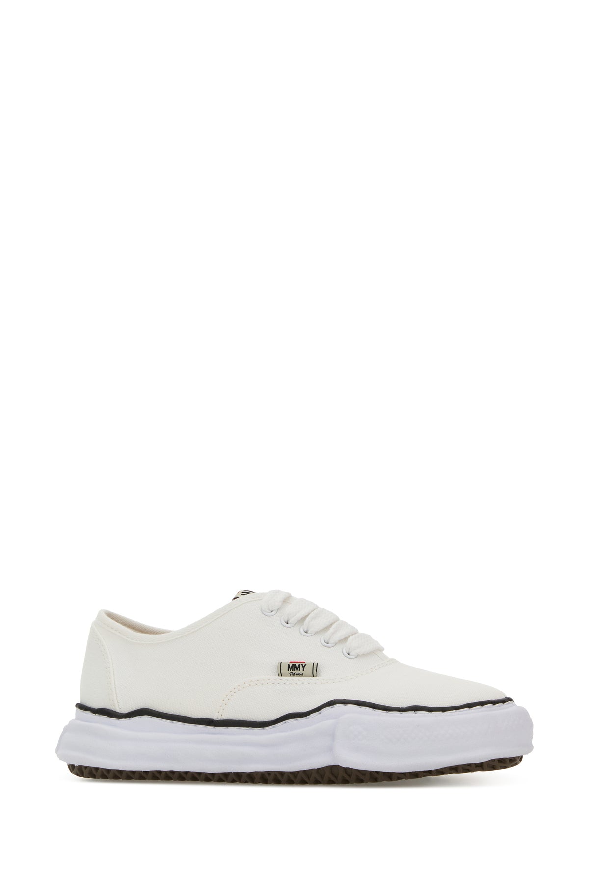 MAISON MIHARA YASUHIRO Sneakers Baker in tela bianca, view 2