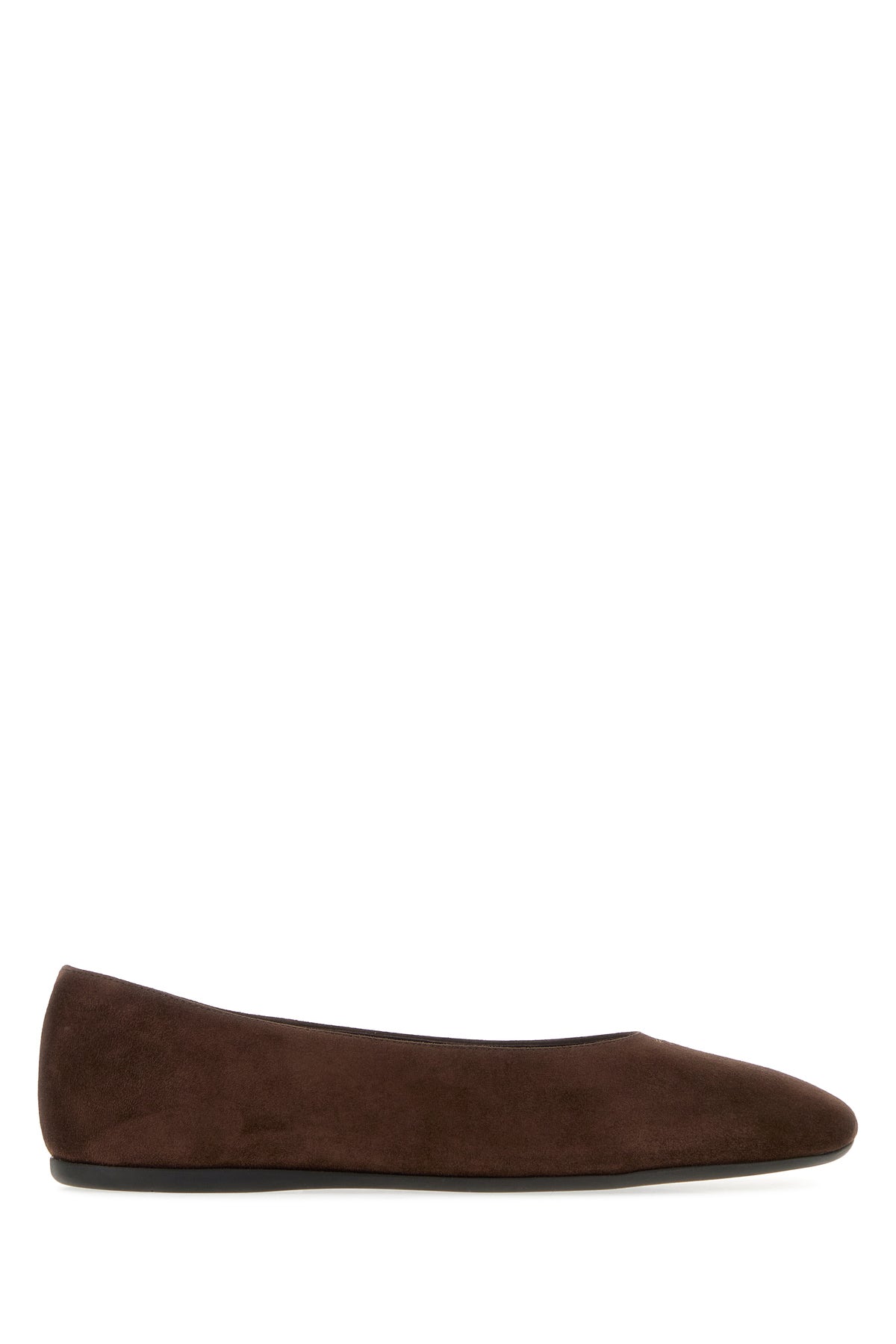 Prada Ballerine in pelle scamosciata marrone