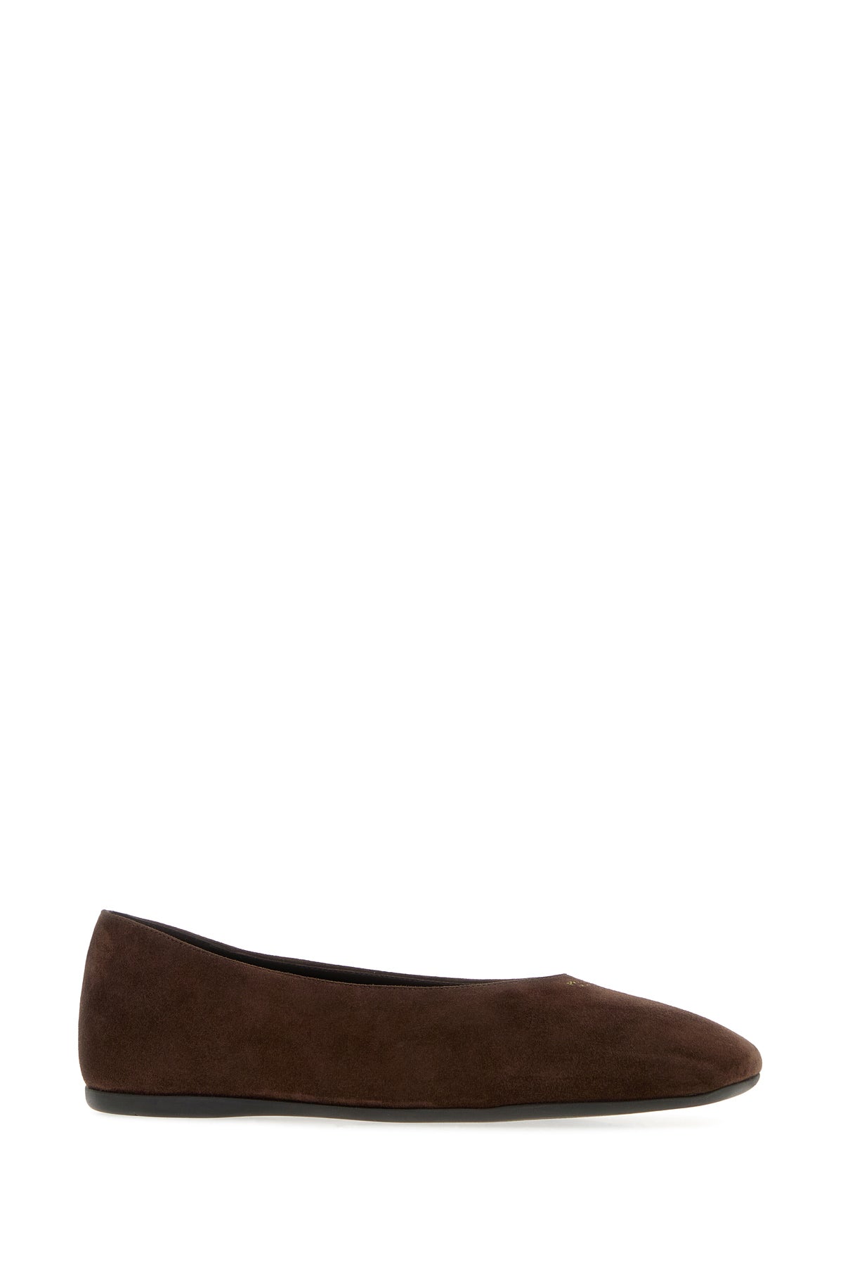 Prada Ballerine in pelle scamosciata marrone, view 2