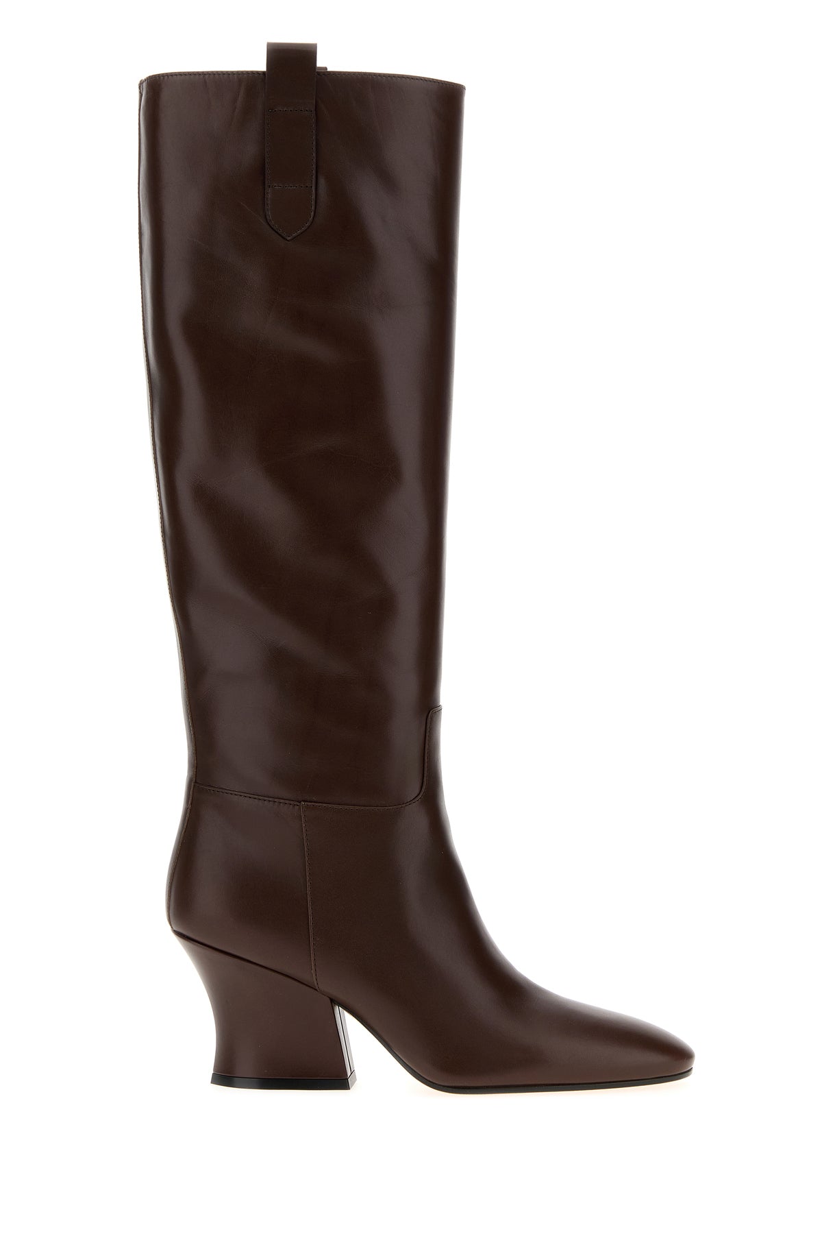 Jil Sander Stivali Lune in pelle cioccolato