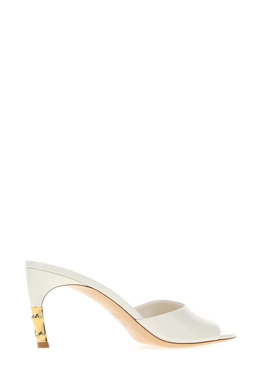 Gucci Sabot in pelle bianca