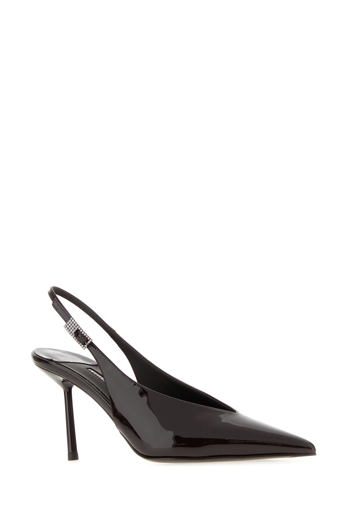 LE SILLA Scarpe con tacco Chanel in pelle marrone, view 2