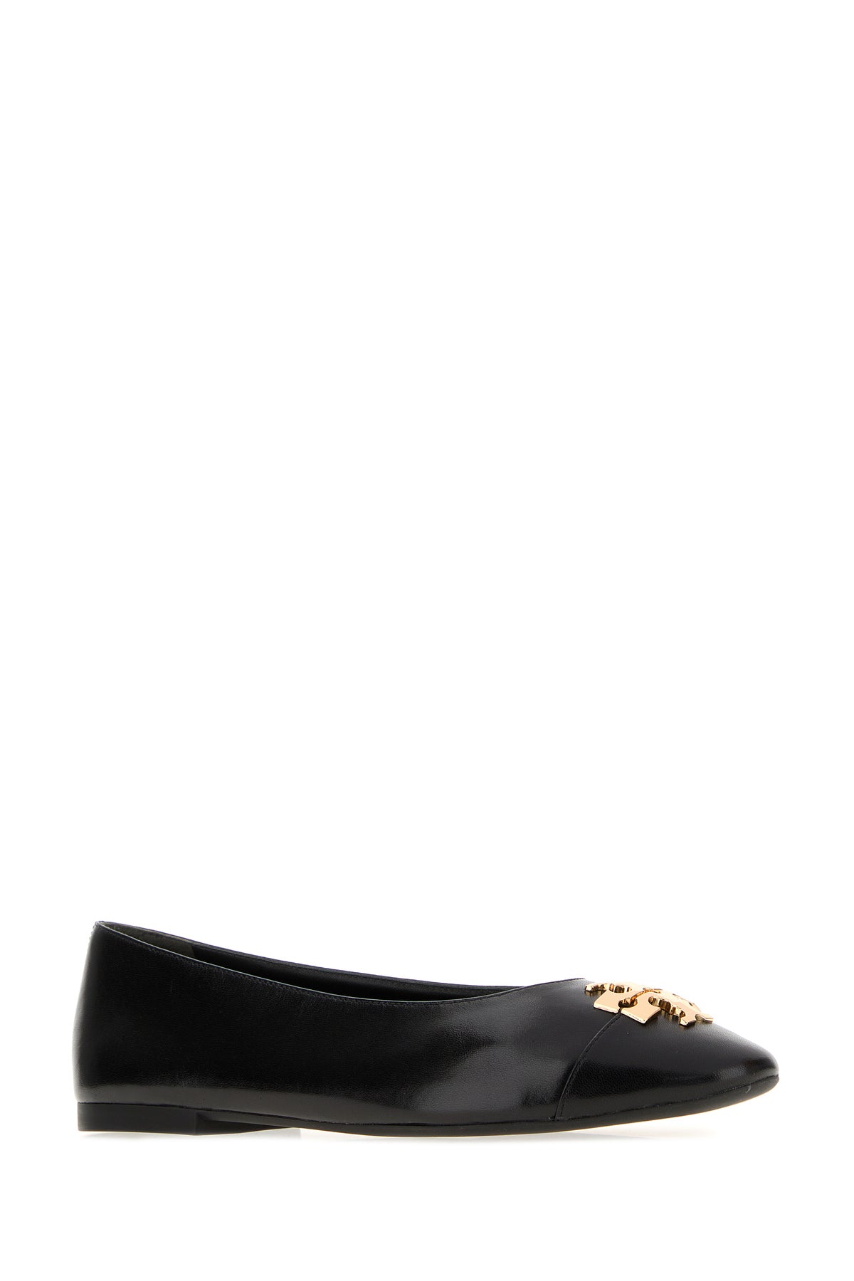 Tory Burch Ballerine Charlie in pelle nera, view 2