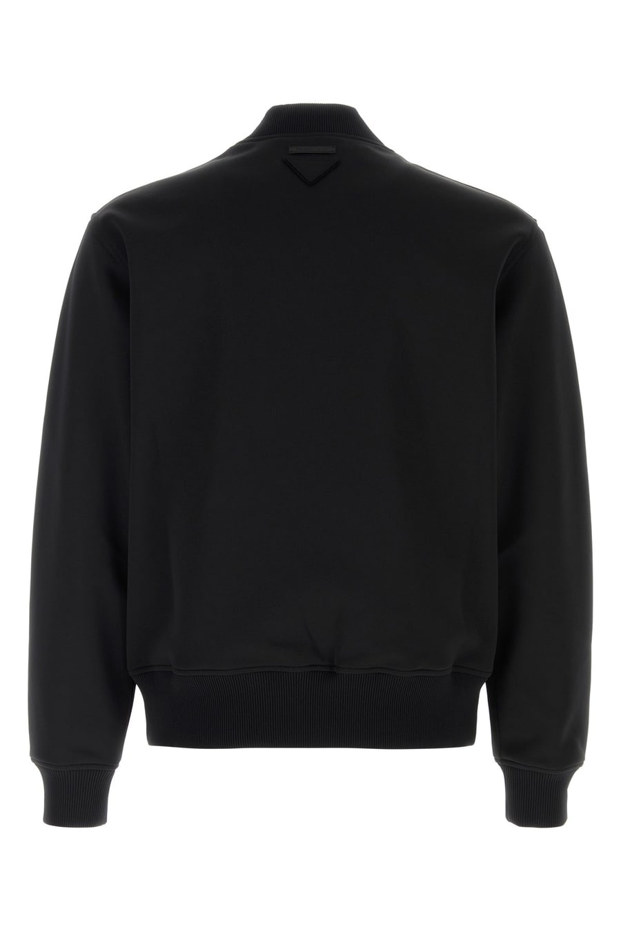 Prada Bomber in poliestere stretch nero, view 2