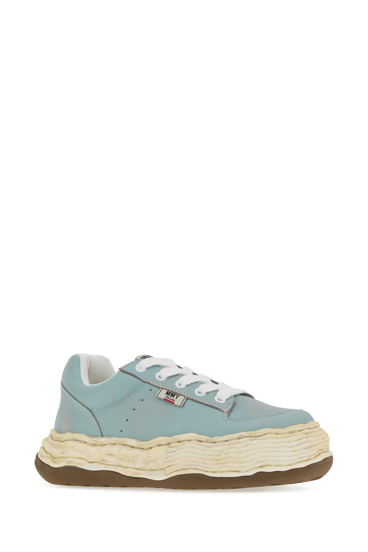 MAISON MIHARA YASUHIRO Sneakers Oliver in pelle azzurra, view 2