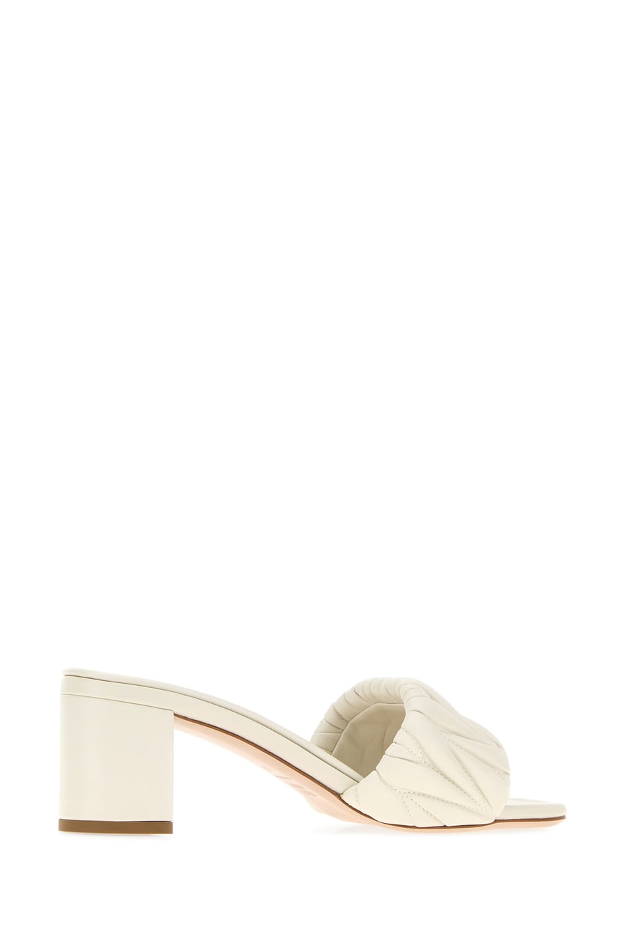 Miu Miu Sabot in nappa bianca, view 3