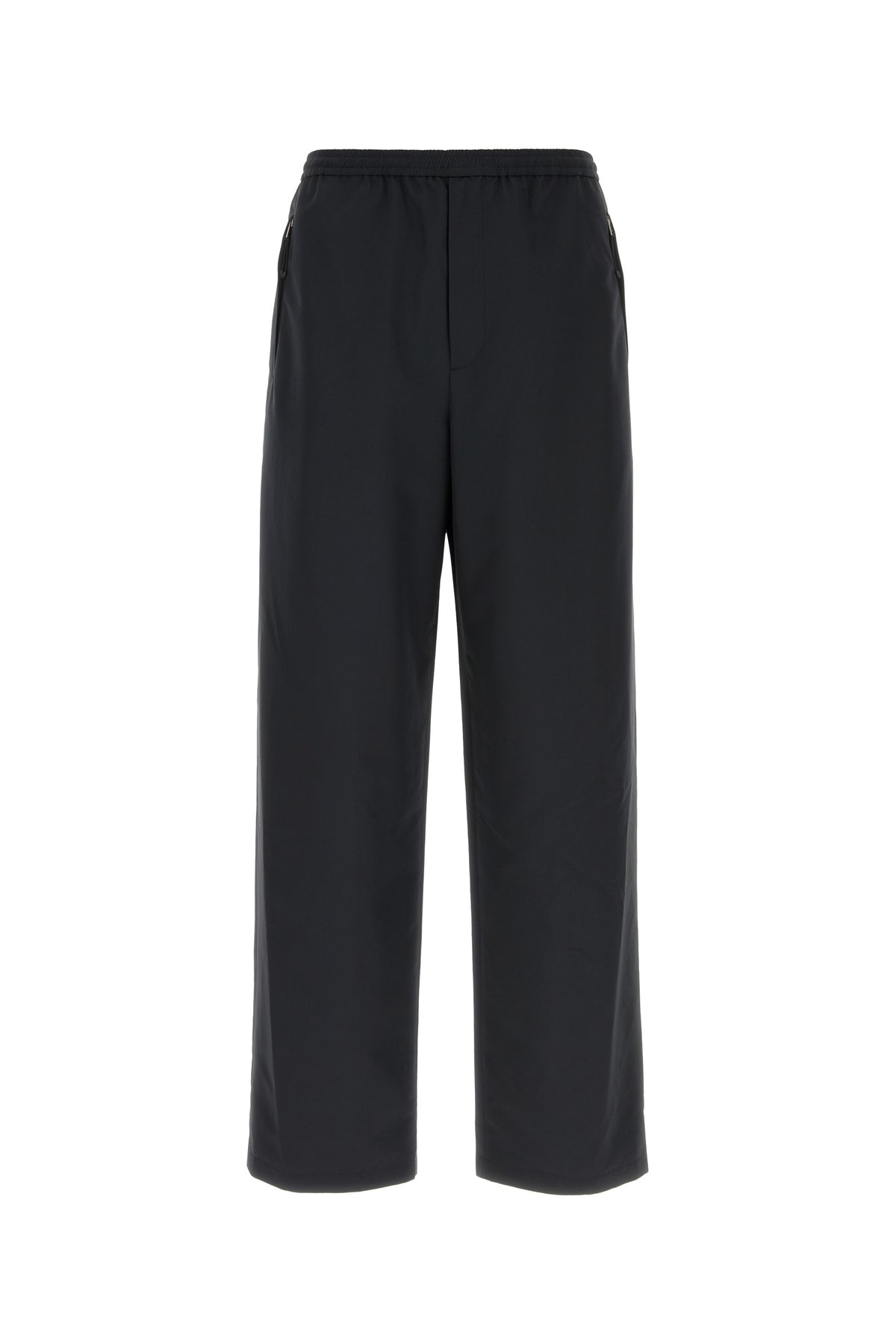 Jil Sander Pantalone dalla gamba ampia in tessuto tecnico nero